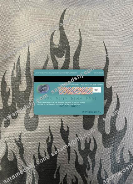 Estonia Bigbank mastercard photolook back